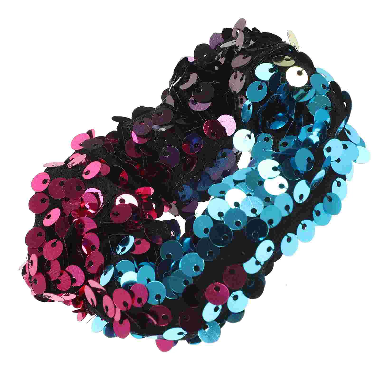 

Hair Tie Sequins Elastic Ponytail Holder Band Cloth Slip Silk Scrunchies for Women