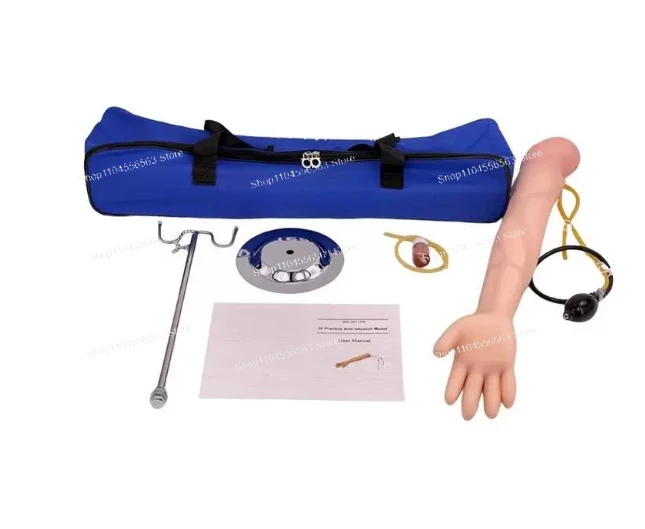 Simulation training for intravenous injection on an arm model for infusion administration