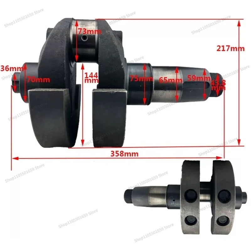 For Single Cylinder Water-cooled Diesel Engine 40/36 Horsepower Crankshaft
