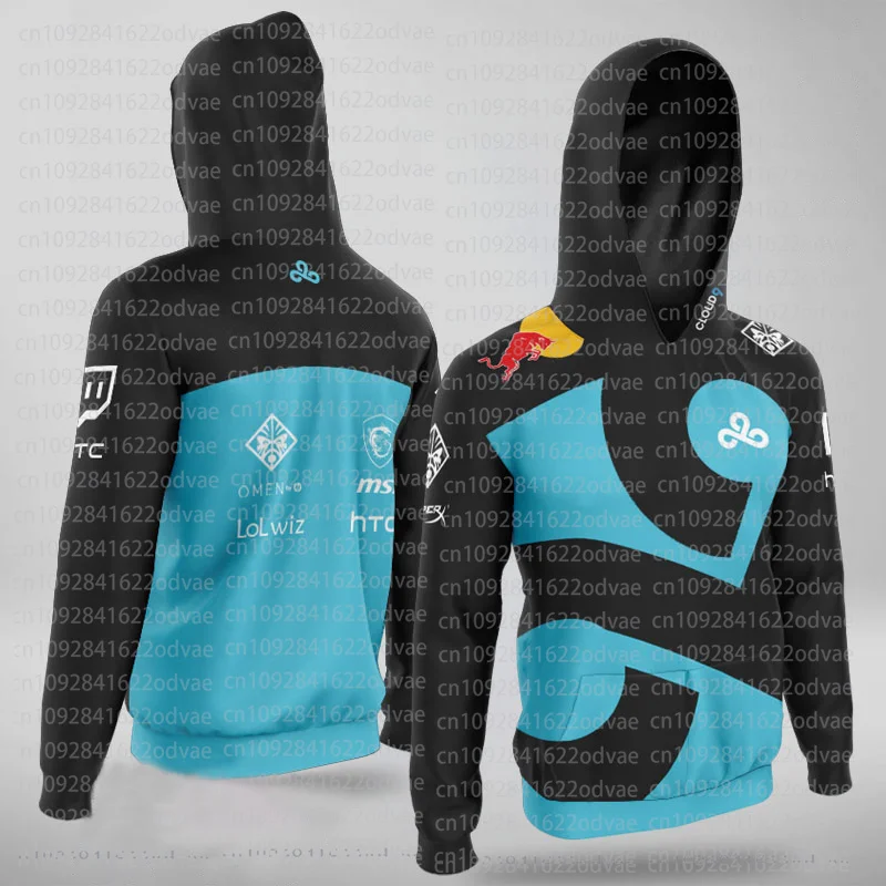 2024 New ESports C9 Team Uniform Hoodie Games Contest Sports Jersey Men Autumn Teen Boys Game Training Fans 3D printing Top