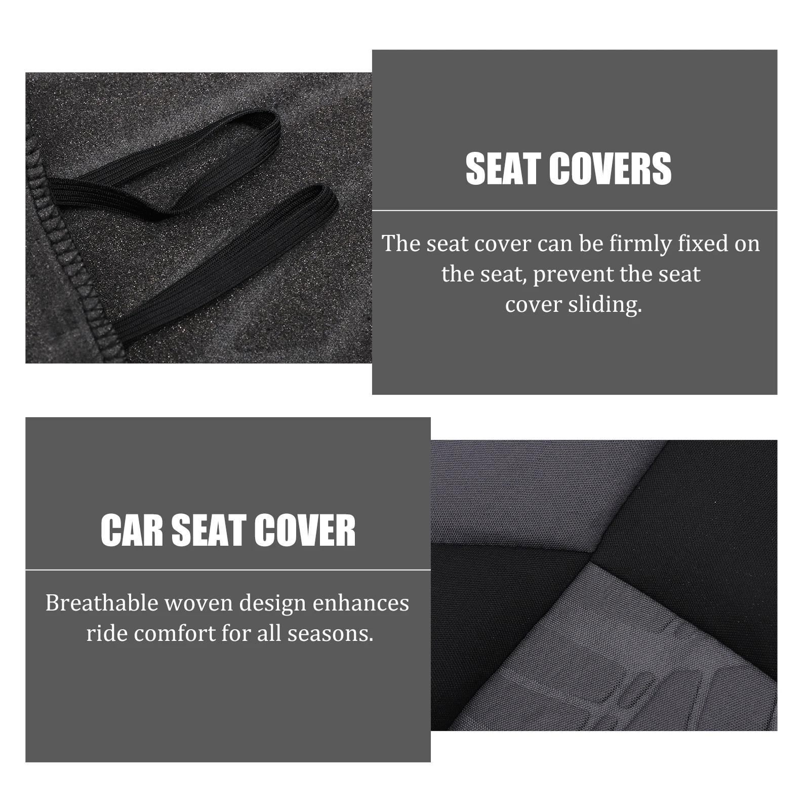 

Car Seat Cover Breathable Smooth Surface Protects Seats Reusable Washable Compatible Front Rear Covers Van Truck SUV