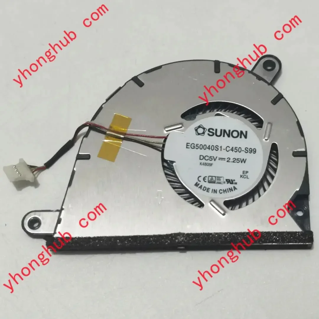 

Sunon Yoga 2 13 EG50040S1-C450-S99 UDQFLSR01 DC 5V 2.25W 4-Wire Cooling Fan