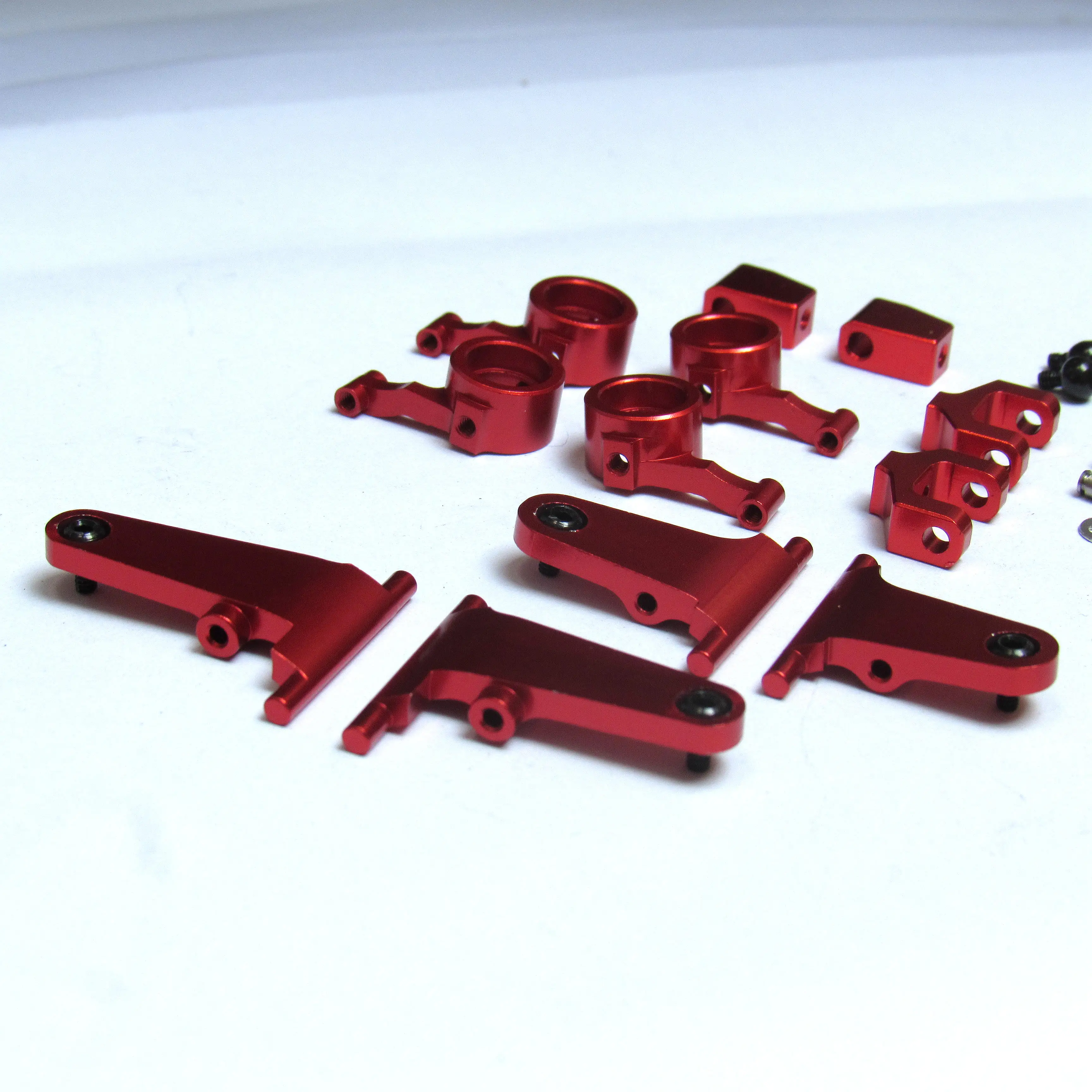 Bracci oscillanti superiori e inferiori della tazza dello sterzo in metallo adatti per 1/18 LD1804 MX5 NXS RC Accessori per la modifica dell'auto telecomandata