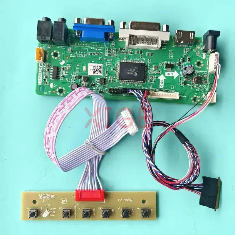 

Плата контроллера драйвера для B173HW01 V0/V5 B173HW02 V0/V1, HDMI-совместимый VGA DVI, экран ноутбука 17,3 дюйма, 40-контактный LVDS 1920x1080
