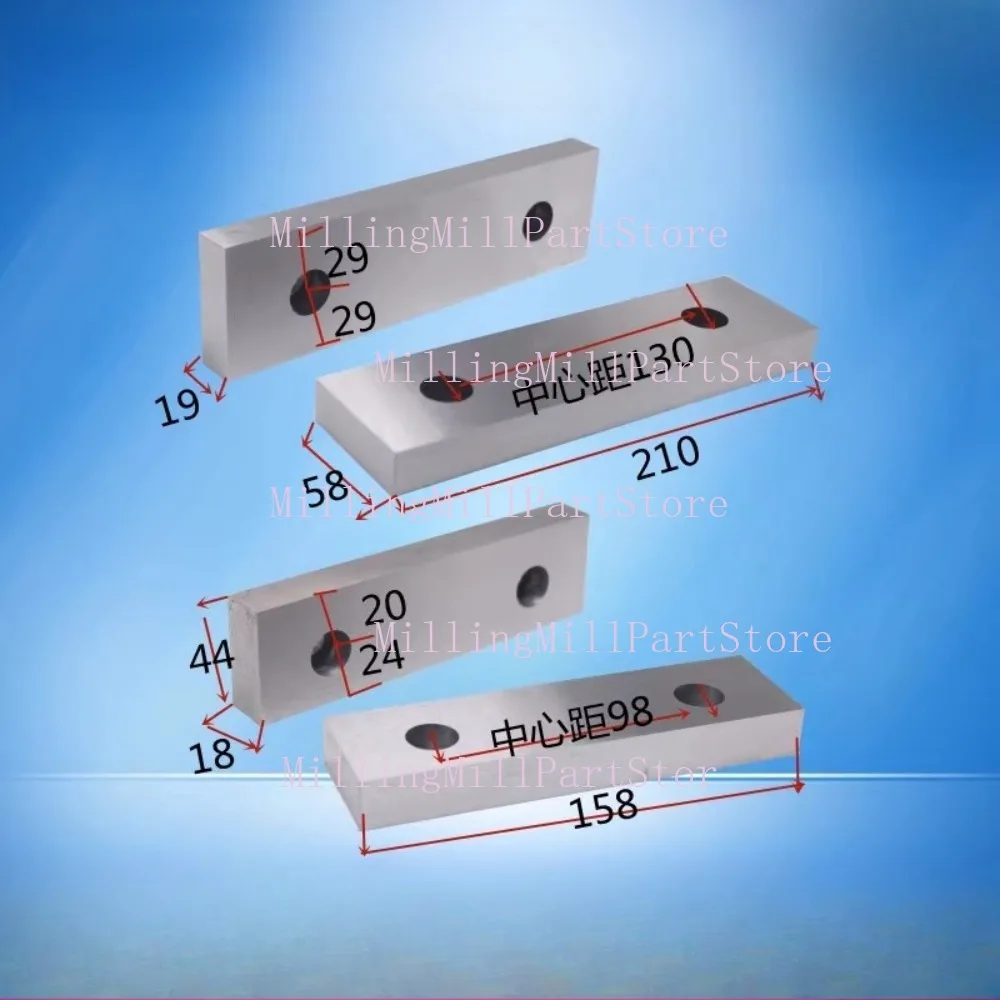 

Milling Machine Angle Fixed Vice Jaw Plate 6 8 Inch Flat Mouth Vice Mouth Iron Splint Accessories 45# Steel