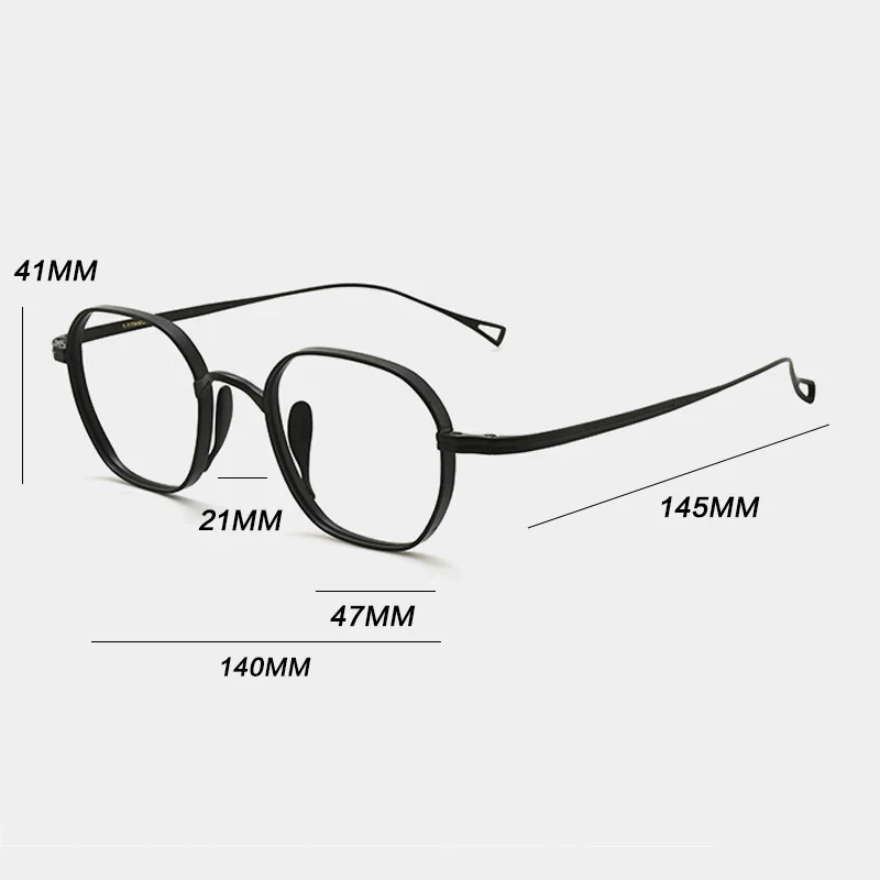 Vintage Pure Titanium Eyeglasses Frame Men Retro 2022 New Myopia Prescription Optical Glasses Women Luxury Brand Small Eyewear