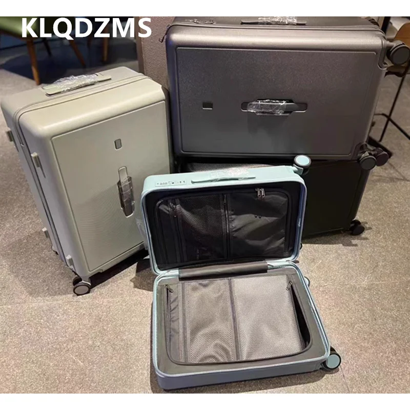 

KLQDZMS 20 "24" 26 "28 дюймов чемодан для кабины большой емкости чемодан на колесиках ABS + ПК посадочный чемодан универсальный чемодан на колесиках