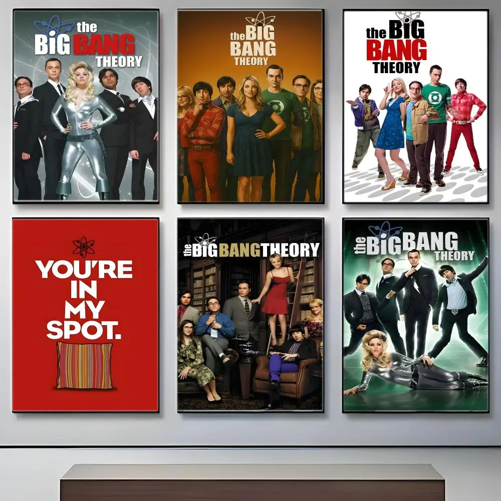 Comedy TV Series T-The Big Bang Theory Poster Crease Free Waterproof Durable All Space Wall Decor