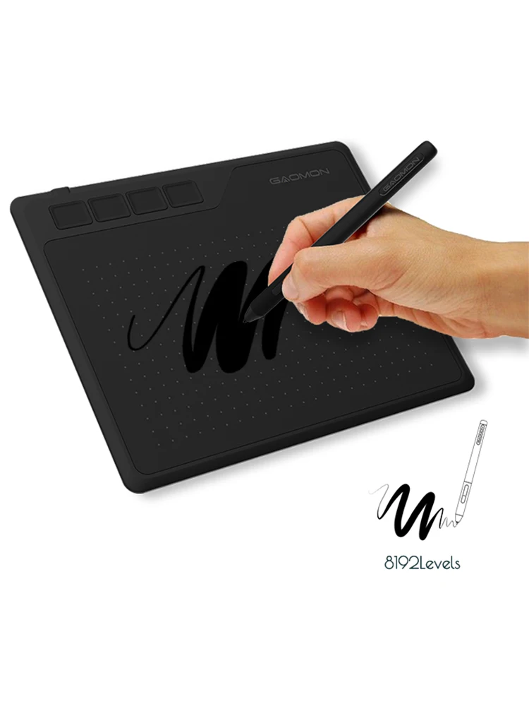 GAOMON S620 6.5 x 4 cali Tablet Cyfrowy do Anime, Tablet Graficzny do Rysowania i Grania w OSU z 8192 Poziomami Nacisku i Piórem Bez Baterii — zdjęcie 2