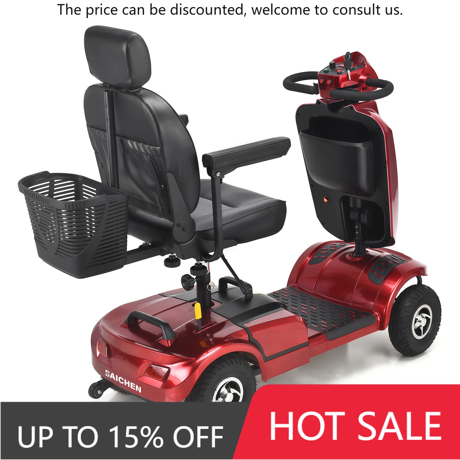 

Heavy Weight Mobility Scooters Best Double Seat Heavy Duty 4 Wheel Electric Outdoor Scooter With Big Wheels For Elderly