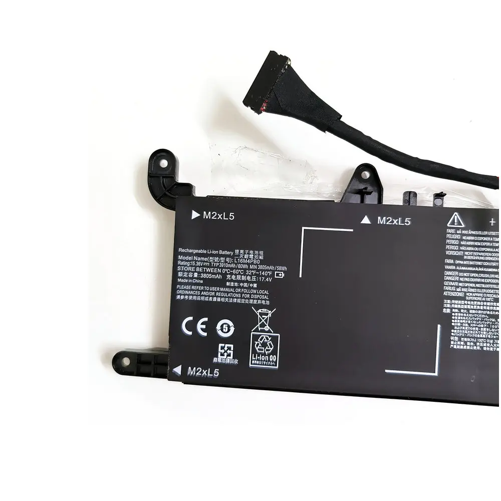 Imagem -02 - Bateria do Portátil Lenovo Legion Nova Bateria 3910mah 15.36v 60wh Y710 Sit Y72015 L16s4tb0 L16m4pb0