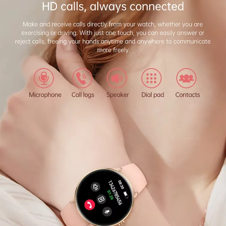 New Arrival Ladies Smart Watch S76 Amoled HD Screen OEM Smartwatch Manufacturer 2024 New Models Womens