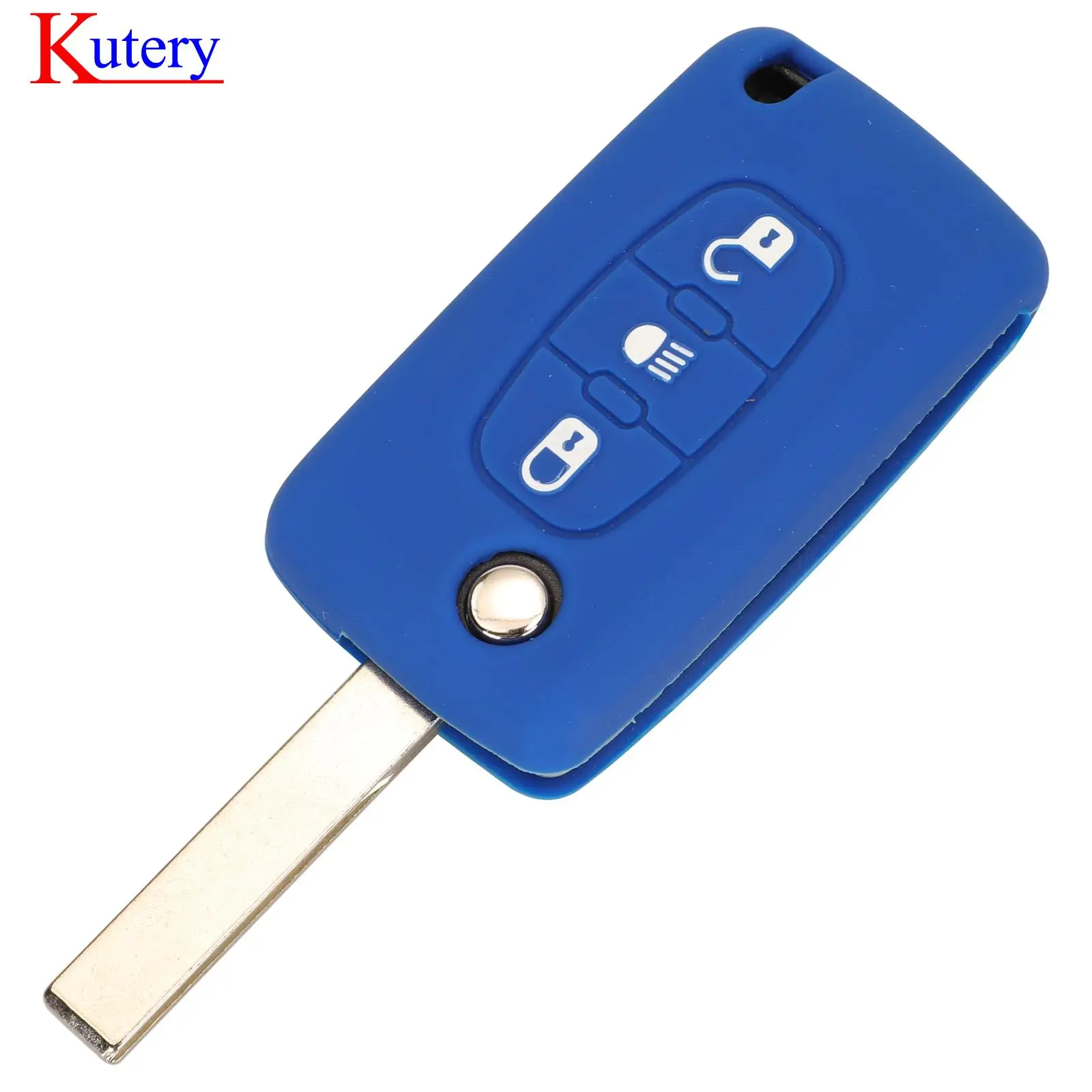 jingyuqin 3 Button Smart Remote Color Rubber Silicone Car Key Cover Auto Case For Citroen C4 C6 C4 Picasso C5 Protector Replace