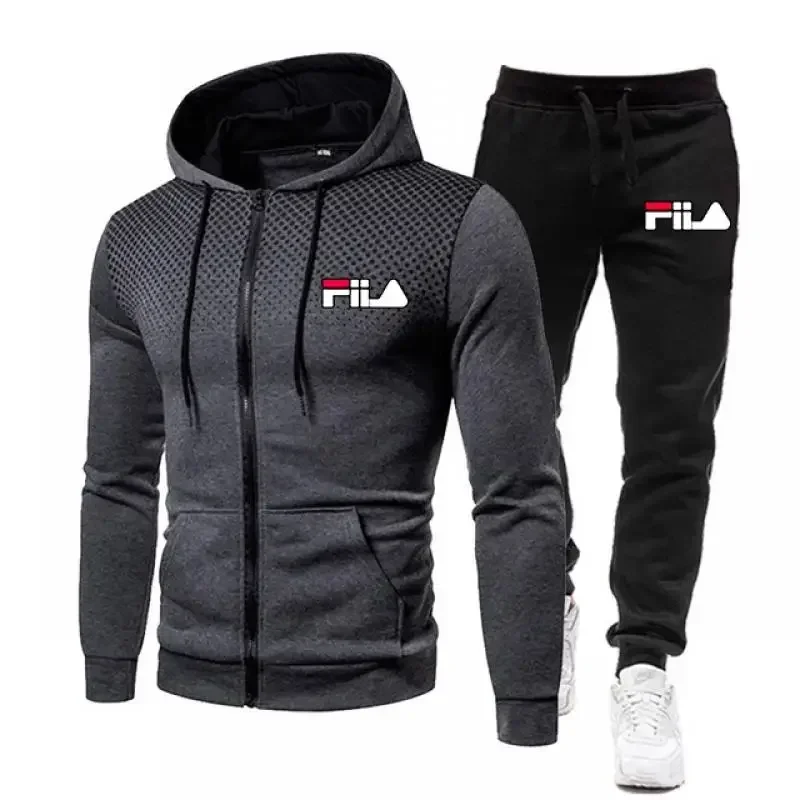 Men's Sets Hoodies+pants 2026 Spring Sport Suits Casual Sweatshirts Tracksuit Male Casual Sports Jacket Jogging Sportswear Suit image 2
