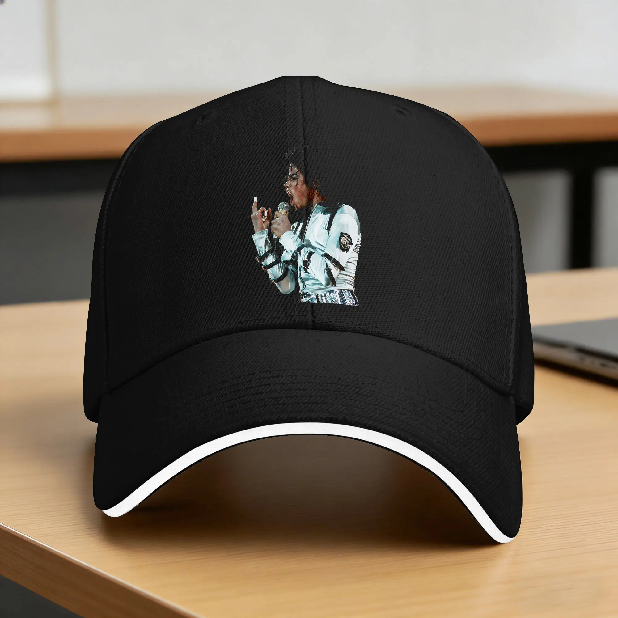 Michael Jackson Live Bad Tour Wembley 1988 Baseball Cap Men Adult Trucker Hat Sun-Proof Print Outdoor Sports Snapback Cap