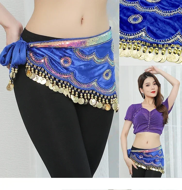 

Новый бисер с вышивкой для танца живота, блестки, поясная цепочка, набедренный шарф, восточный индийский танец, танцы живота, монеты, пояс, тренировочный костюм