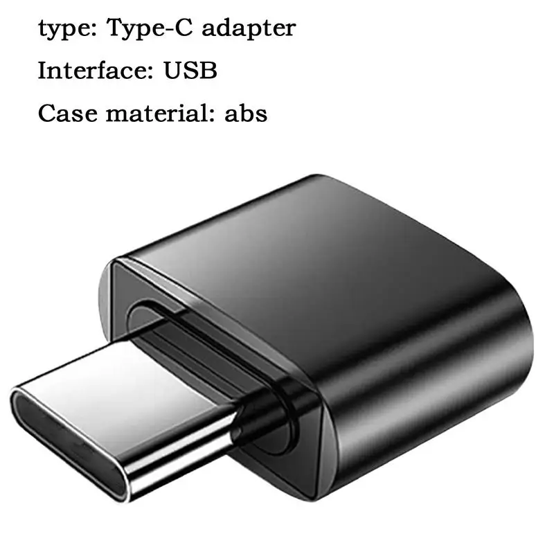 For Otg Type C To USB Adapter Type C Male To USB Female Converter Travel Accessories Good Heat Dissipation Small Gadgets For