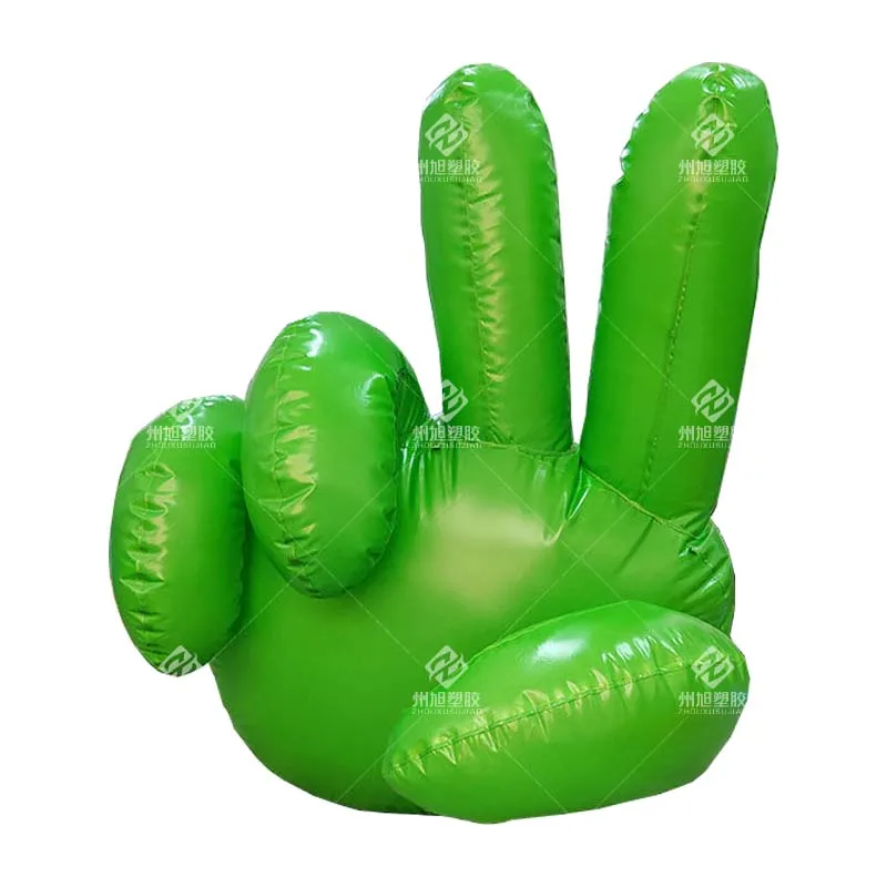 

Green Inflatable Victory Gesture,Customizable Size and Color,Event Advertising Decoration