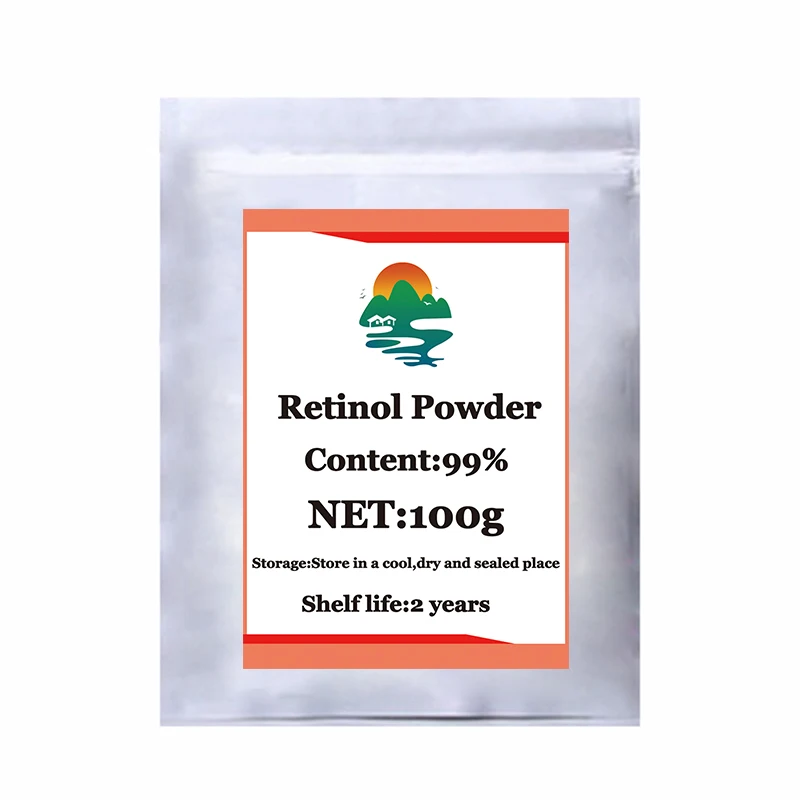 Cosmetic grade Natural Pure retinol powder/vitamin a powder Anti wrinkle and anti-aging