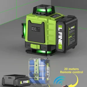 ليزر أفقي ورأدي على مستوى LFINE مع جهاز تحكم عن بعد ، 3D ، 4D ، 8 خطوط ، تسوية ذاتية 360 درجة ، 12 خطا ، 16 خطا أعلى 12 مبيعات مستوى ليزر مستعمل - رقم 1