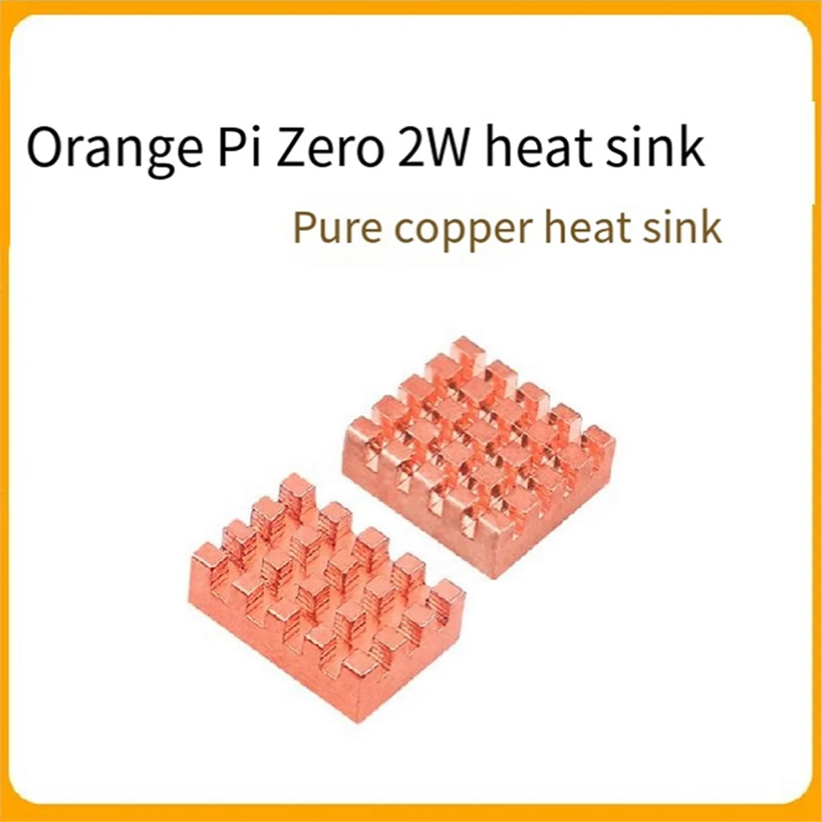 For OrangePi Orange Pi Zero 2W Pure Copper Heat Sink for OrangePi CPU Motherboard Cooling Multi-Functional Heat SinksJAS