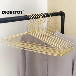 Delicate Metal Clothes Hangers Silver Gold Lightweight Sturdy Clothing Coat Hanger for Hanging Shirts T-Shirts Blouses