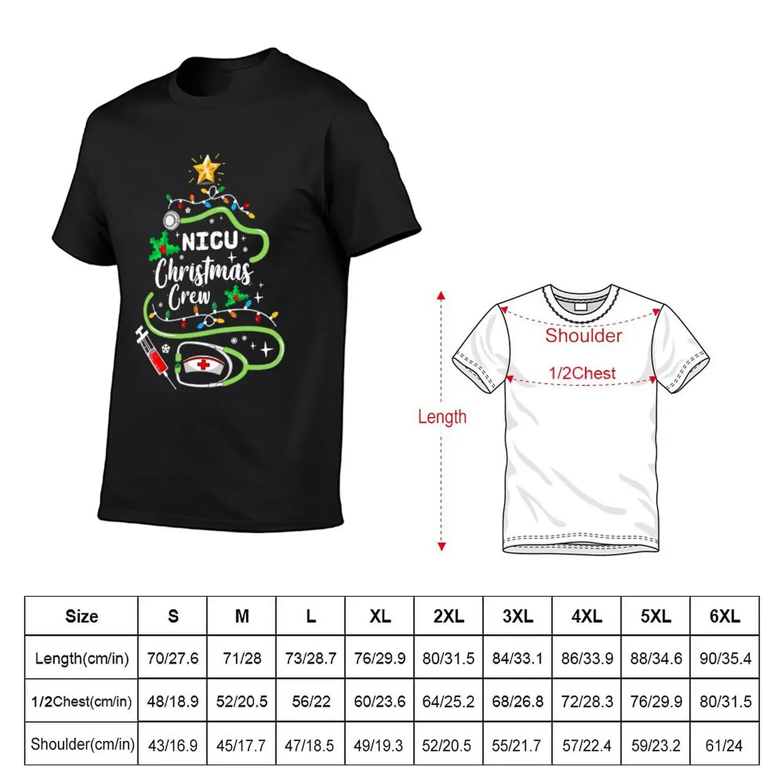 NICU Nurse Christmas Crew Neonatal Intensive Care Unit Xmas T-Shirt baggy shirts shirts graphic mens champion t shirts