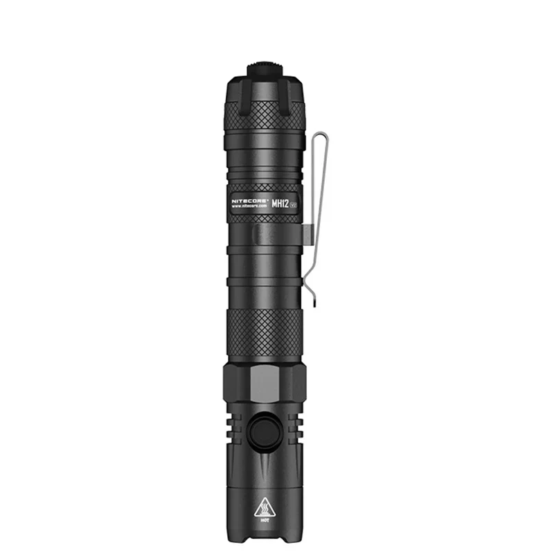 NITECORE MH12 V2 LED Flashlight CREE XP-L2 V6 LED 1200Lumen USB-C Rechargeable Dual Fuel EDC Troch Lantern With Battery