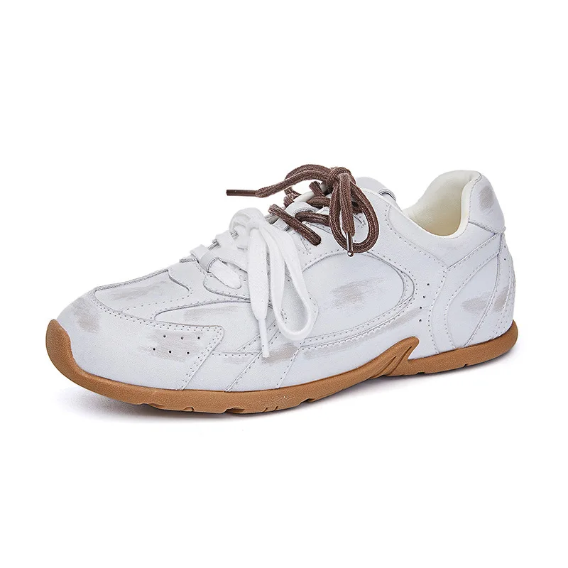 2025 Spring New Flat bottomed Retro Forrest Gump Shoes Sports Dad Shoes Casual Versatile Women's Shoes