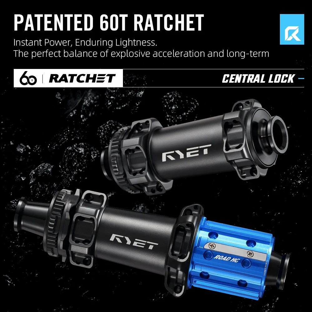 RYET Carbon Road Wheelset 965g Disc Brake 30T Ceramic Hub