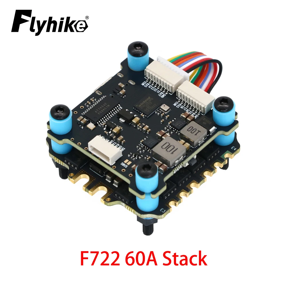 

Контроллер полета SoloGood F722 60A Stack F722 и BLHELI_S 60A 4in1 ESC для деталей дронов FPV