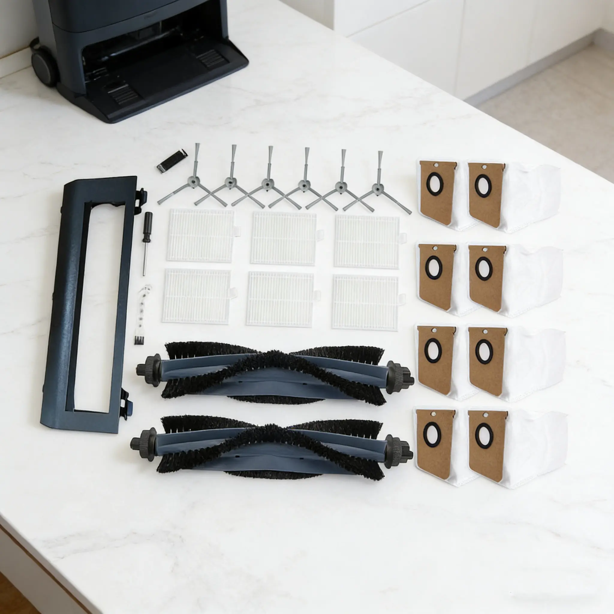 

1 Set For Eufy Robot Vacuum Accessory Kit:Complete Cleaning Solution With Easy Install Vacuum Cleaner Sweeper Parts