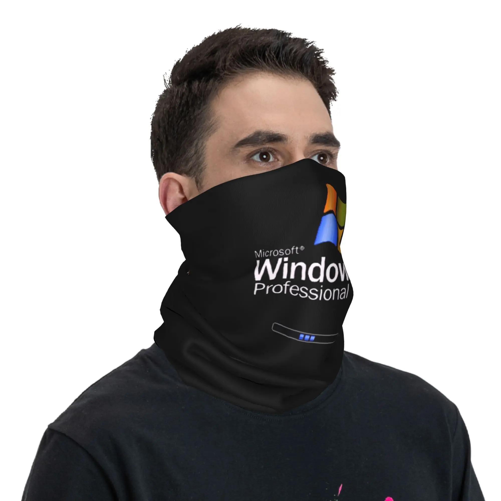 Windows 95 Geeks Nerd Mesh Bandana Ghetta per il collo Sciarpa avvolgente stampata Sciarpa da ciclismo calda Ciclismo per uomo Donna Adulto Antivento