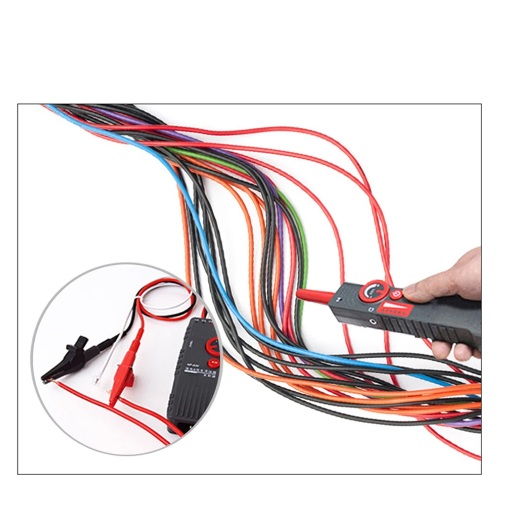 NF-820 Cable Locator with Signal Strength Indicator Lights for 220V Live Line Detection and Low Voltage Wire Tracing up to 2000m