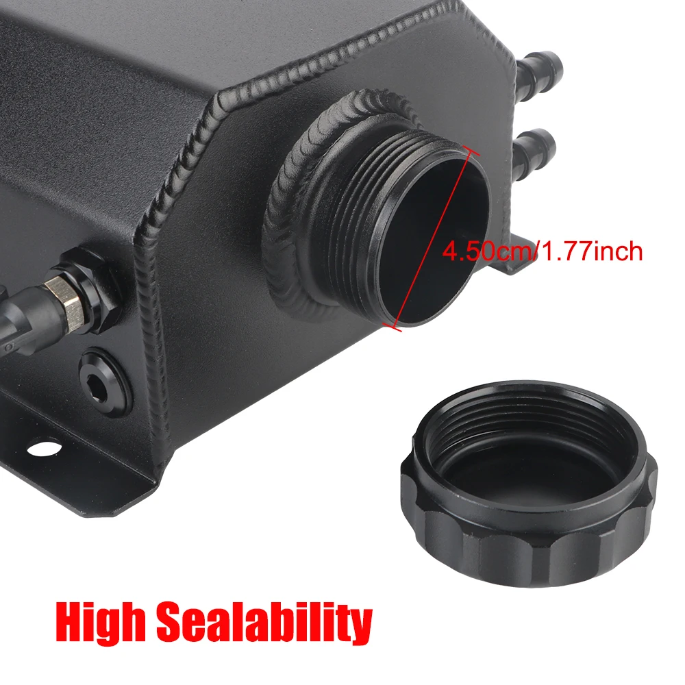 Coolant Radiator Auto Accessories Car Oil Catch Tank 2L Universal Aluminum Alloy Fuel Gas Catch Can Overflow Reservoir Tank