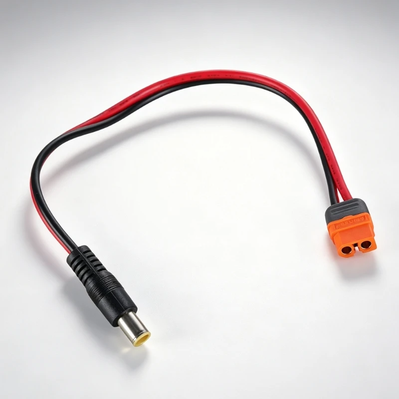 DC7909 Charging Cable with XT60I Female End 14AWG 1 Meter Wire Cord for Solar Generator Input and Energy Storage 896C