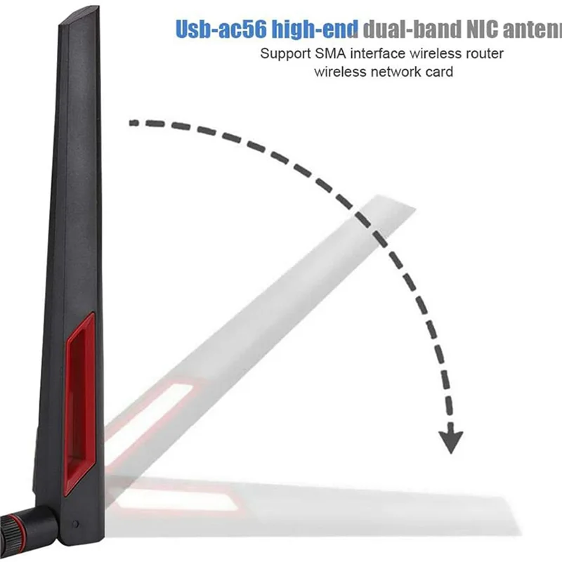 

Y43A-антенна маршрутизатора с высоким коэффициентом усиления SMA 8Dbi 2,4G/5,8G двухдиапазонная антенна Wi-Fi адаптер маршрутизатора для ASUS AC68U/AC88U/AC66U 9 шт.