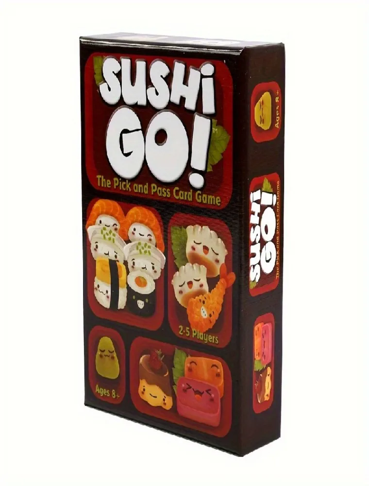 1 set Sushi Go! Il gioco di carte Pick And Pass, include carte da 108 pezzi, gioco da tavolo con pensiero strategico per la famiglia, regalo di gioco