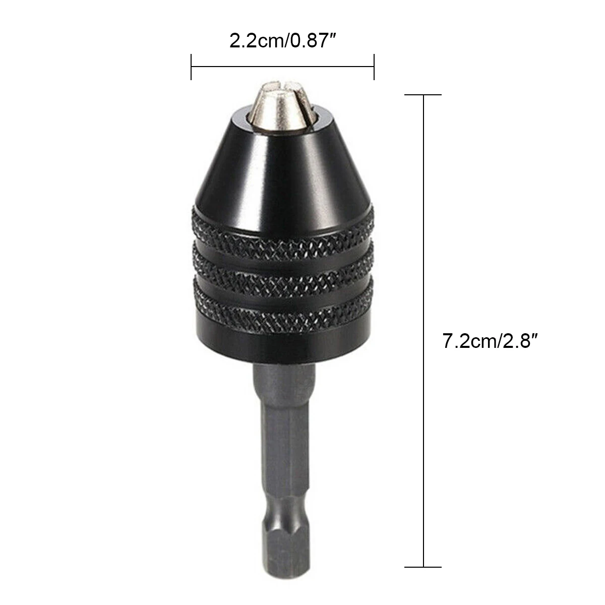 1 PCS Drill Chuck Keyless Impact Driver Adaptor Head Micro Motor Clamping Hex Shank Mini Chucks Fixture Drill Bits Adapter