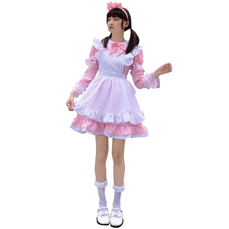 

Alice Wonderland Cosplay Suit Internet Celebrity Girlfriend Suit Lolita Soft Sister Maid Sleeves Removable Three-color Woman