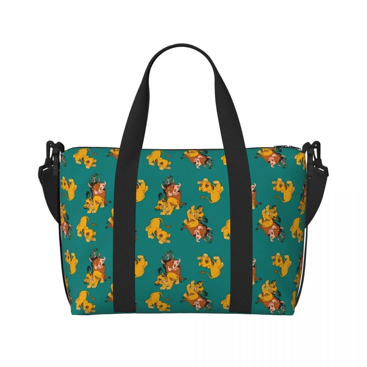 

Custom The Lion King Groceries Shopping Tote Bag Women Large Capacity Simba Cartoon Gym Beach Travel Bags