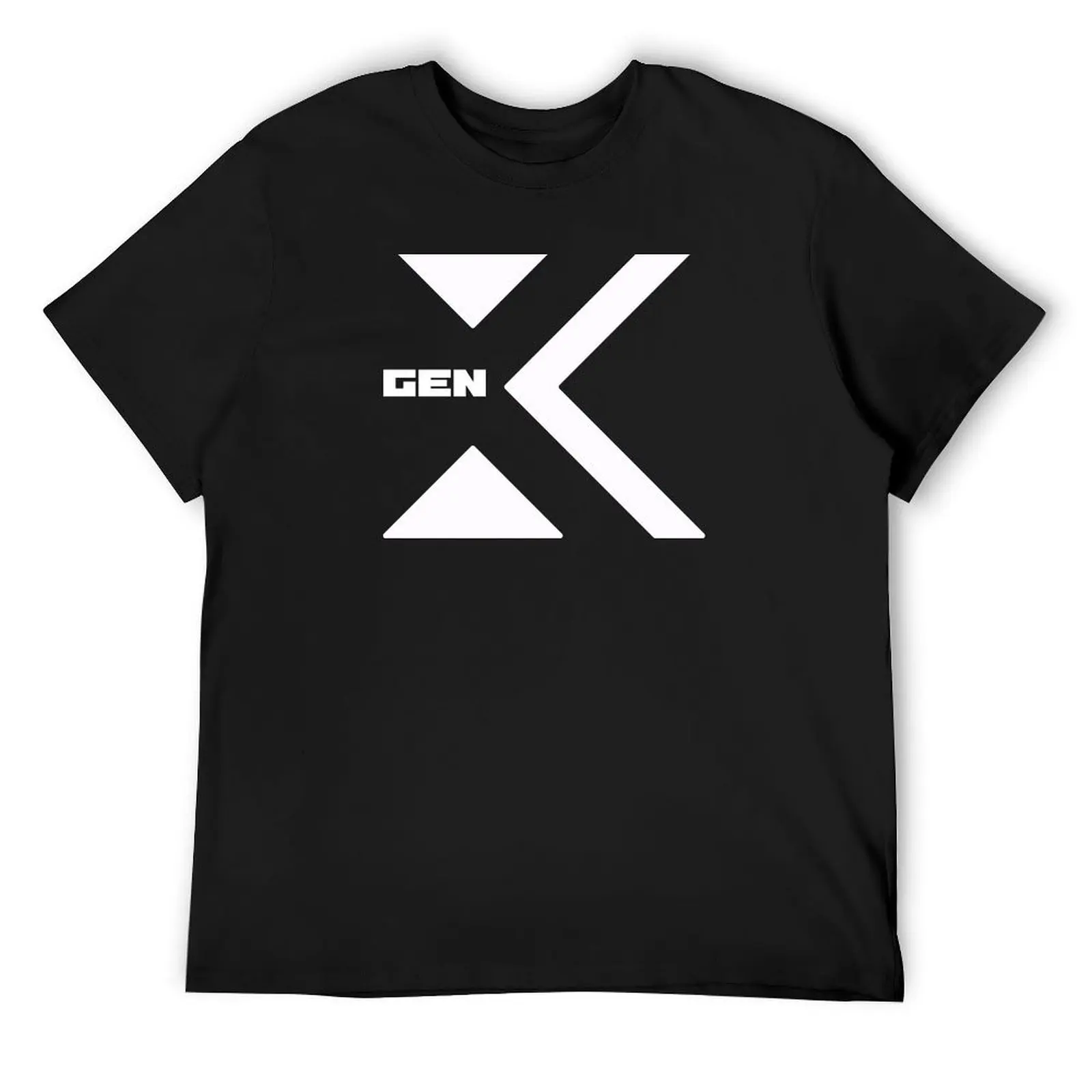 

Abstract Generation X White Print T-Shirt man clothes quick drying summer clothes blanks black t shirts for men