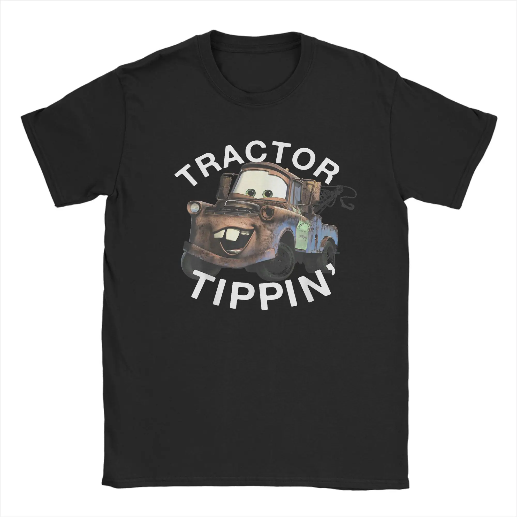 

Men Cars Mater Tractor Tippin' Vintage Rusted Logo T Shirts Lightning McQueen Cotton Clothing Vintage Tee Shirt 6XL T-Shirts