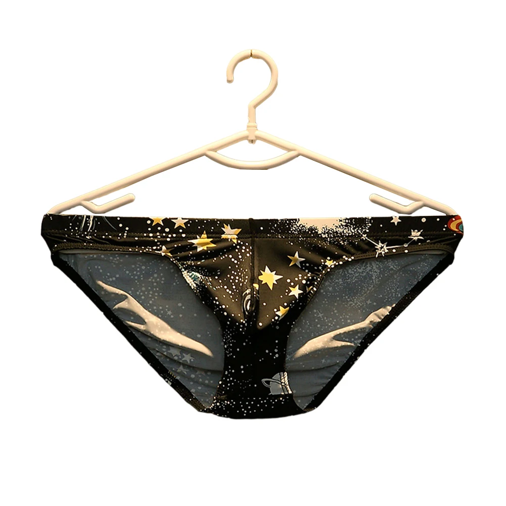 

Men\\'s Floral Print Bulge Pouch Trunks Low Rise Elastic Underwear Breathable Smooth Men Underpants Ideal for Daily Wear