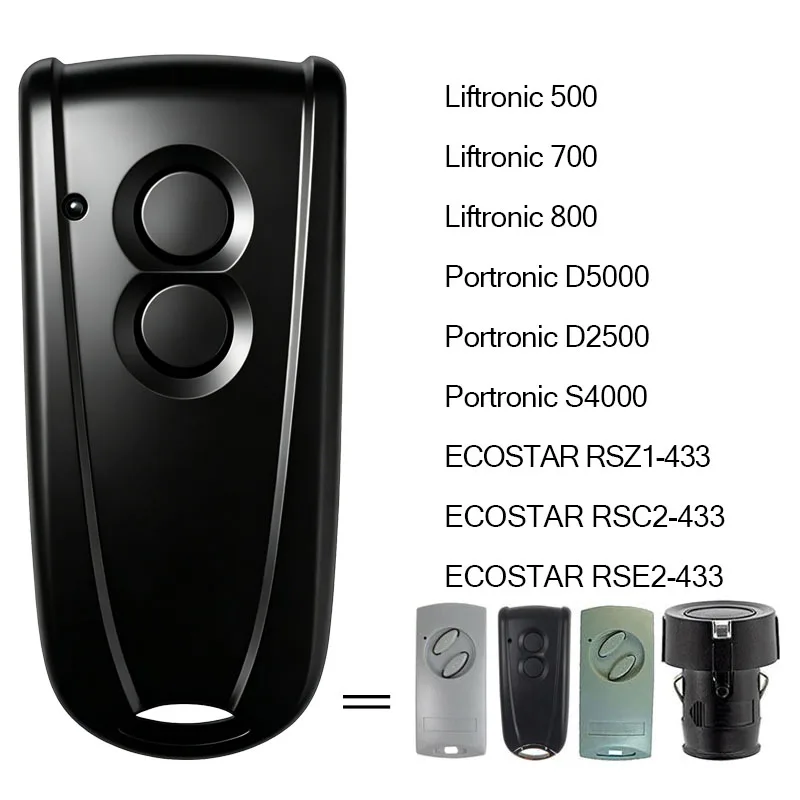ecostar-rse2-rsc2-rsz1-433-controle-remoto-para-porta-de-garagem-ecostar-liftronic-700-500-800-codigo-rolante-do-abridor-de-portao-433mhz