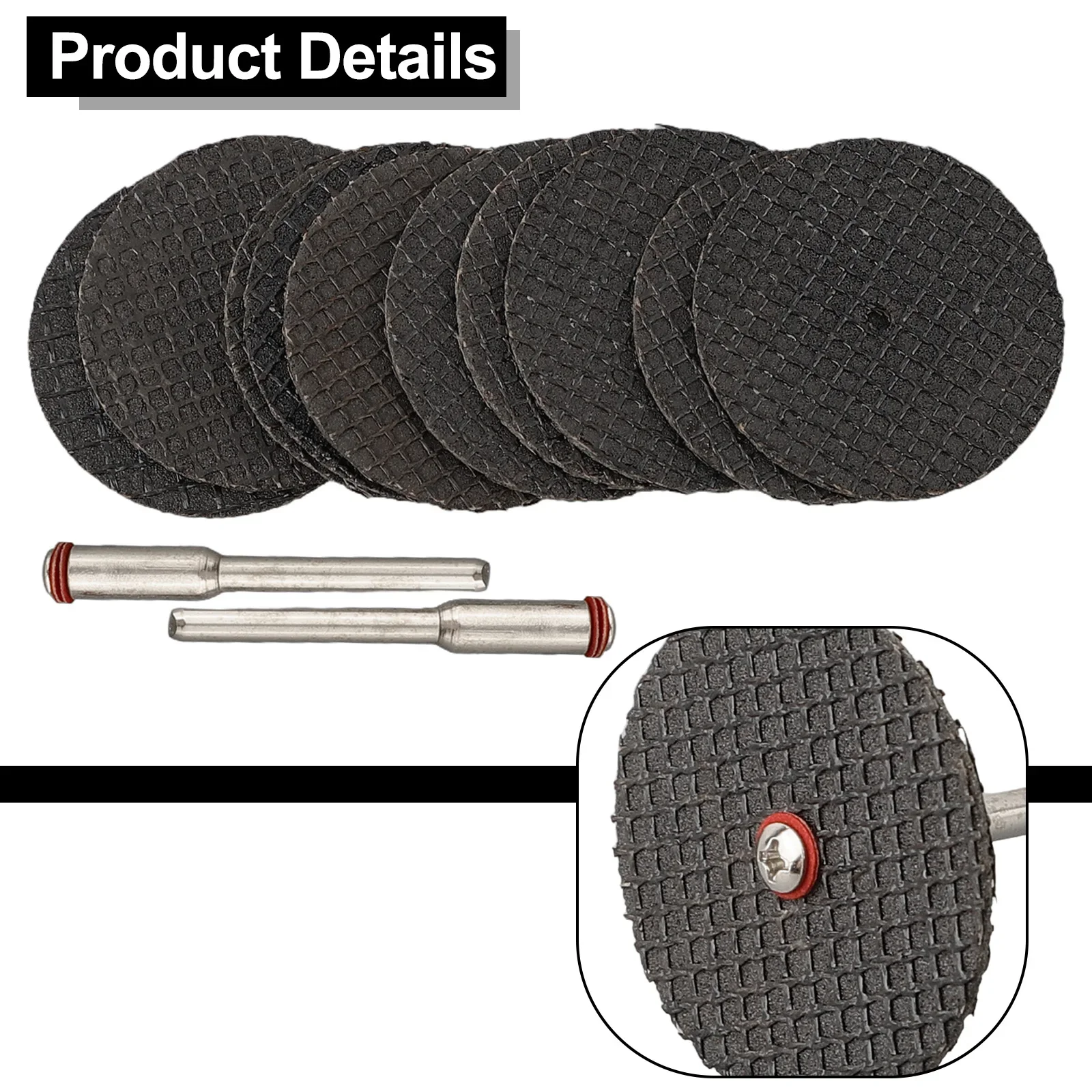 10/11pcs Abrasive Cutting Disc 32/38mm With Mandrels Grinding Wheels Saw Blades For-Dremel-Accesories Metal Cutting Rotary Tools