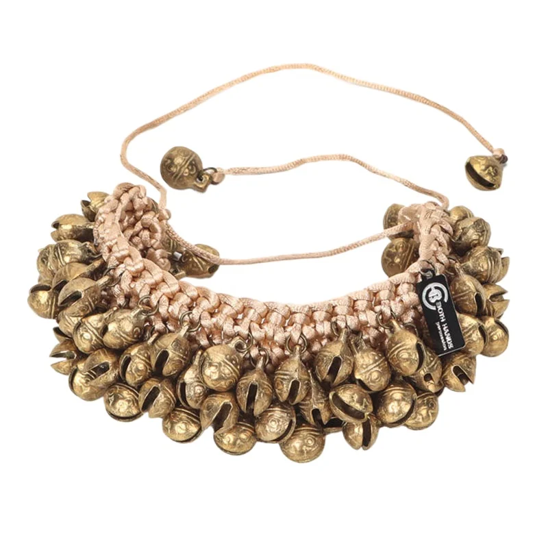 

Танцевальный колокольчик для ног, медитация, йога, медные колокольчики, звуковое исцеление, колокольчики, профессиональный африканский барабанный инструмент для аккомпанемента