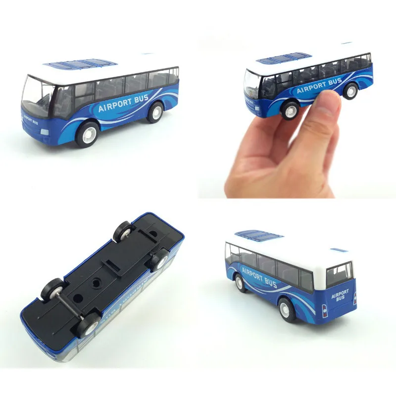 1:8 Simulatie Legering Trek Auto Kinderen Jongens Speelgoedbus Auto Speelgoedmodel Traagheidsvoertuig Desktop Kleine Ornamenten Kindergeschenken