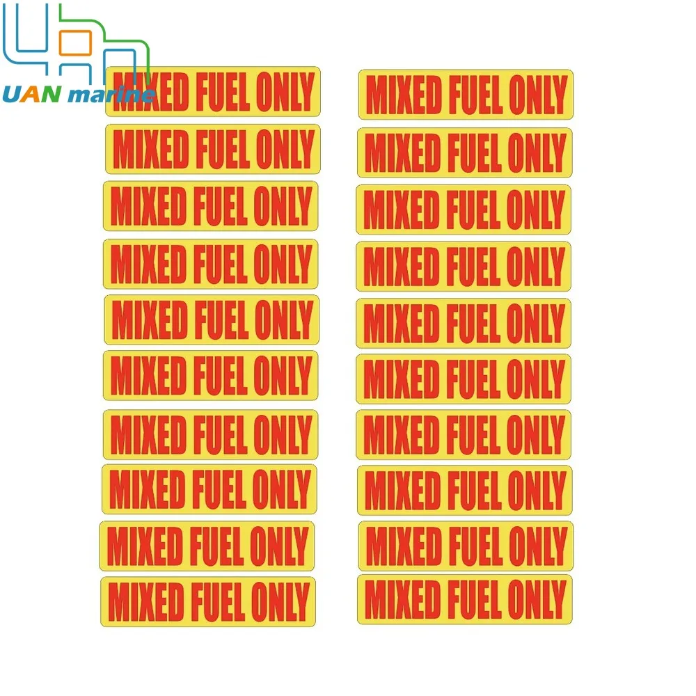 20Pcs MIXED FUEL ONLY Sticker Gas Gasoline Oil MIX RACE Can Trimmer Lawn Yard Decal 20 0.75