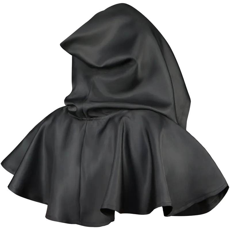 Halloween Cosplay Costume Grim Reaper Cape Medieval Gothic Hooded Cloak Adult Stage Performance  Hooded Cloak Vampire Devil Cape